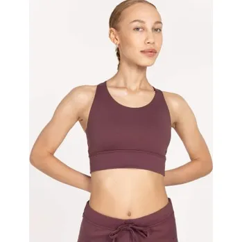 Podprsenka BELLA hug sportovní podprsenka košíček A/C bordó XL