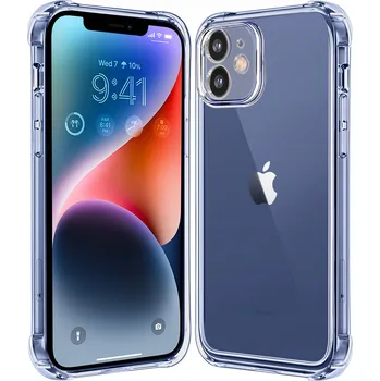Pouzdro na mobilní telefon Zadní Kryt WOJMAR pro Apple iPhone 12 / 12 Pro Anti-Shock Case bezbarvý