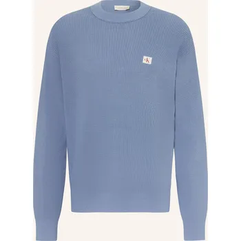 Pánské oblečení Calvin Klein Jeans Pánský Svetr, modrá, S