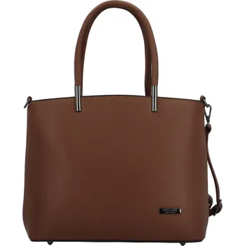 Luxusní dámská kabelka na rameno Delami Aurora, coffee