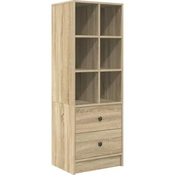 Komoda Vysoká komoda dub sonoma 45,5 x 34 x 127 cm Materiál: dřevotříska