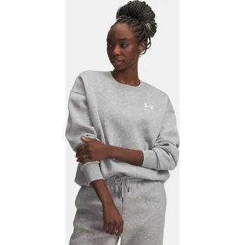 Dámská mikina Under Armour Mikina Essential Flc OS Crew-GRY - Dámské Under Armour šedá 2513949