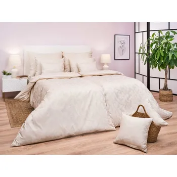 Povlečení Šampaň damaškové povlečení Bohema 140x200 + 70x90