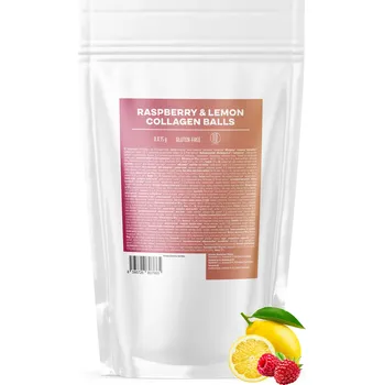 Přírodní produkt BrainMax Pure BrainMax Pure® Raspberry & Lemon Collagen Balls, Kolagenové kuličky, Malina a citron, 8 ks Kolagenové kuličky z grass-fed kolagenu obalené v BIO mléčné čokoládě