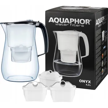 Filtrace vody Filtrační konvice na vodu Aquaphor Onyx 4,2 l 3 náplně Maxfor+ Mg černá