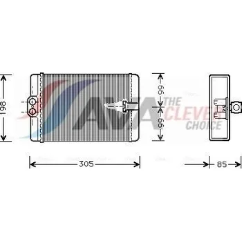 Výměník tepla Výměník tepla, vnitřní vytápění AVA COOLING SYSTEMS MSA6250