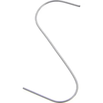 Vánoční ozdoba Háčky na vánoční ozdoby 3,6 cm stříbrné 100 ks