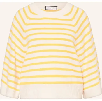 Dámský svetr Sem Per Lei Dámský Svetr S Kašmírem A 3/4 Rukávy, tmavě žlutá...