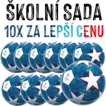 Fotbalový míč VÝHODNÁ SADA - 10x fotbalový míč UEFA League, velikost 5