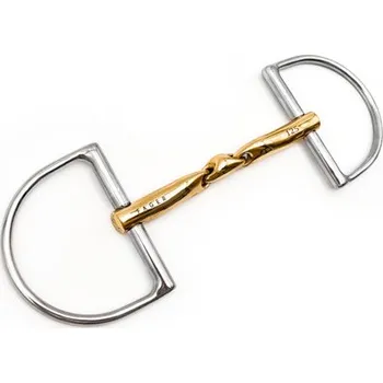 Udidlo pro koně Udidlo déčkové dvakrát lomené Sweet Gold Axel Fager 11,5 cm