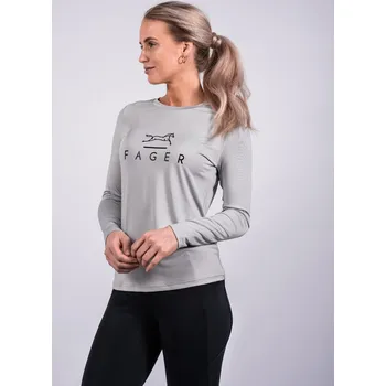 Dámské tričko FAGER Triko s dlouhým rukávem Fia Fager, grey M