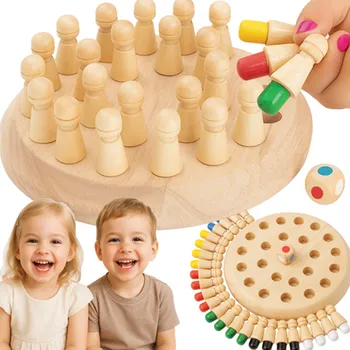 Desková hra Kruzzel 26251 Dřevěné paměťové šachy