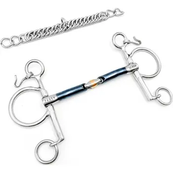 Udidlo pro koně Udidlo Baby Pelham dvakrát lomené Sweet Iron John Fager 14,5 cm