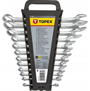 Klíč TOPEX Očkoploché klíče 6-22 mm, sada 12 ks 35D757