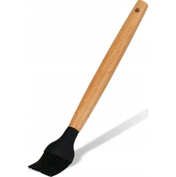 Kosmetický štětec SILIKONOVÝ ŠTĚTEC NA PEČENÍ WOODY ČERNÝ GALICJA