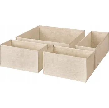 Obraz IKEA BOLLOSUND Organizéry do zásuvek Sada 4 ks béžová