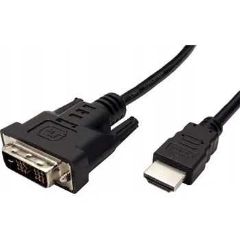 Video kabel Rotronic DVI (18+1)/HDMI kabel 5m DVI-D Černý