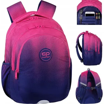 Školní batoh Školní batoh CoolPack s více přihrádkami modrý, růžový 21 l