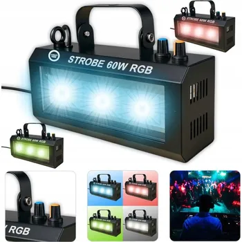 Světelný efekt Stroboskop Light4Me STROBE 60W RGB napájení ze sítě