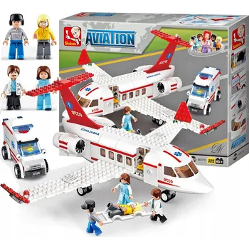 ostatní stavebnice Sluban Stavebnice Záchranné letadlo 335 dílků