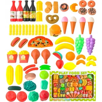 Dřevěná hračka Dřevěné potraviny na hraní Erzi