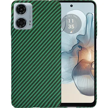 Pouzdro na mobilní telefon Techsuit Carbonite FiberShell kryt Moto G24 Power zelený