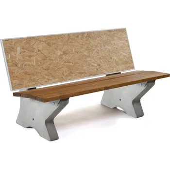 Zahradní lavice Venkovní lavička KORMA, s reklamní plochou