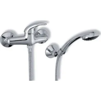 METALIA sprchová nástěnná 55260/1.0M 150mm bez přísluš. chrom/modrá