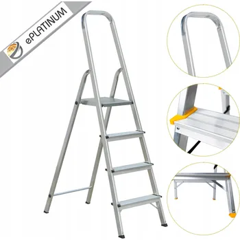 Žebřík Žebřík ePlatinum z hliníku 1 x 4 až 120 kg