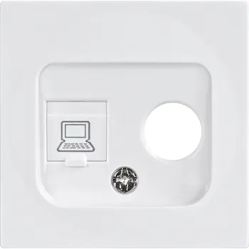 Elektrická zásuvka Anténní a internetová zásuvka nástěnná Viplast bílá