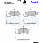 Sada brzdových destiček, kotoučová brzda DELPHI LP1552