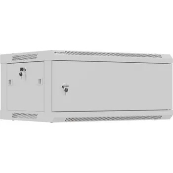 Rozvaděč Lanberg NÁSTĚNNÁ INSTALAČNÍ SKŘÍŇ 19" 4U 600X450 ŠEDÁ KOVOVÁ DVÍŘKA (PLOCHÉ BALENÍ) (WF01-6404-00S)