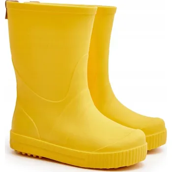 Dívčí holínky DĚTSKÉ HOLÍNKY WAVE GOKIDS 979 ŽLUTÉ 29