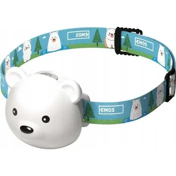 Čelovka dětská MEDVÍDEK, vícebarevná, 80 lm, Li-Pol, nabíjecí, P3543