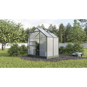 Skleník Skleník Vitavia Planet 2500 polykarbonát 6 mm 195 x 131 cm zelený vč. okapu