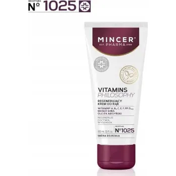Péče o ruce Mincer Pharma Vitamins Philosophy regenerační krém na ruce No.1025 100ml