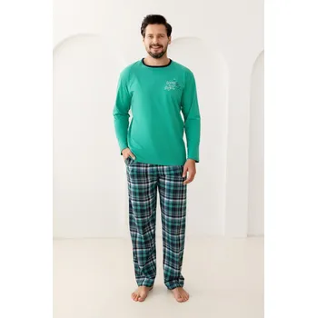 Pánské pyžamo PÁNSKÉ PYŽAMO 507 J/25 zelená XL