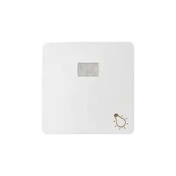 vypínač Kryt s průzorem a piktogramem “světlo” k přístrojům začínajícím produktovým kódem 75, Simon 82 82016-30, bílá