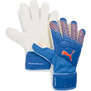 Brankářské rukavice PUMA Unisex fotbal brankářské rukavice slip-on Ultra Match Protect PUMA 7 MODRÁ|ČERVENÁ
