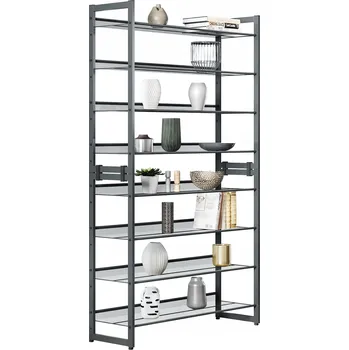 Botník Botník Songmics 92,51 x 163,6 x 30,71 cm, odstíny šedé