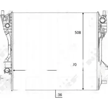 Chladič motoru NRF 59060 Chladič motoru, chlazení motoru