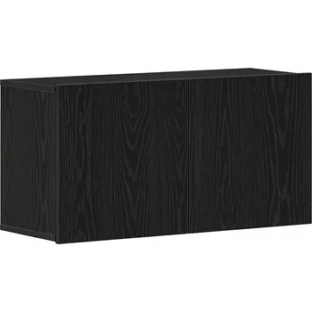 Televizní stolek TV stolek Černý Dub 80x30x41 cm Lepené dřevo