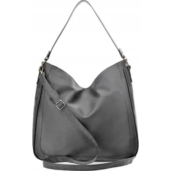 Kabelka Nákupní taška World- pl eko kůže šedá