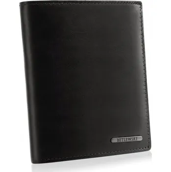 Peněženka Kožená peněženka BETLEWSKI BPM-VTC-307 ČERNÁ