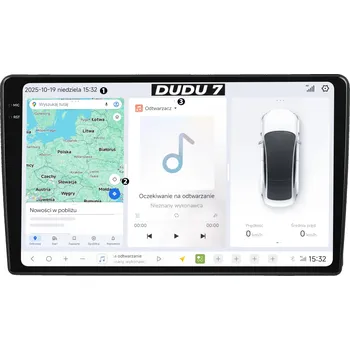 Autorádio DUDUAUTO AUTORÁDIO S NAVIGACÍ FORD GALAXY 2000-2009 ANDROID DUDU7 2K QLED 6/64GB