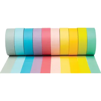 Lepicí páska Pastelové lepicí papírové pásky, 10 ks