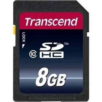 Paměťová karta TRANSCEND 8 GB SD SDHC karta Class 10 paměťová karta pro Full HD