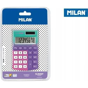 Kalkulačka Kalkulačka MILAN kapesní 8 místná Sunset ružová- blistr