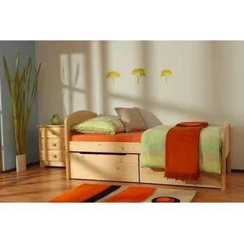 Postel Postel jednolůžko BERGHEN 190 senior, 90x200, masiv smrk