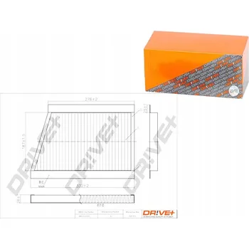 Kabinový filtr Dr!ve+ DP1110.12.0019 Filtr, ventilace prostoru pro cestující